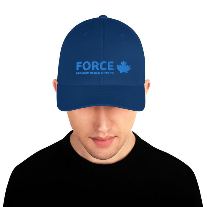 FORCE Structured Twill 3D Puff Embroidery Baseball Cap - Royal Blue - Billyforce Shop