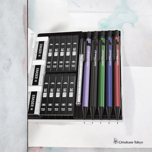 Four Candies 0.7mm Metal Mechanical Pencil Set