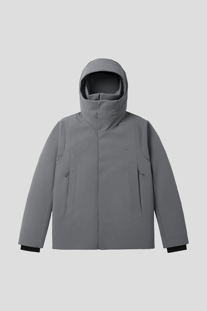 beneunder frostfort – men’s full-protection boxy down jacket (extra warm, long sleeve) #color_deepgray