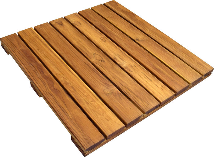FSC Teak - Plantation Advantage Deck Tiles® 24 x 24 - Smooth - Advantage Lumber