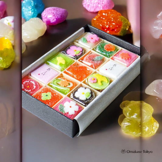 Fukuya Hanazono Jelly & Rakugan Assortment (15 pcs)