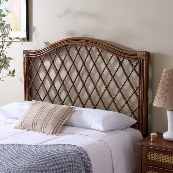 Gabrielle Wicker Headboard in Brown