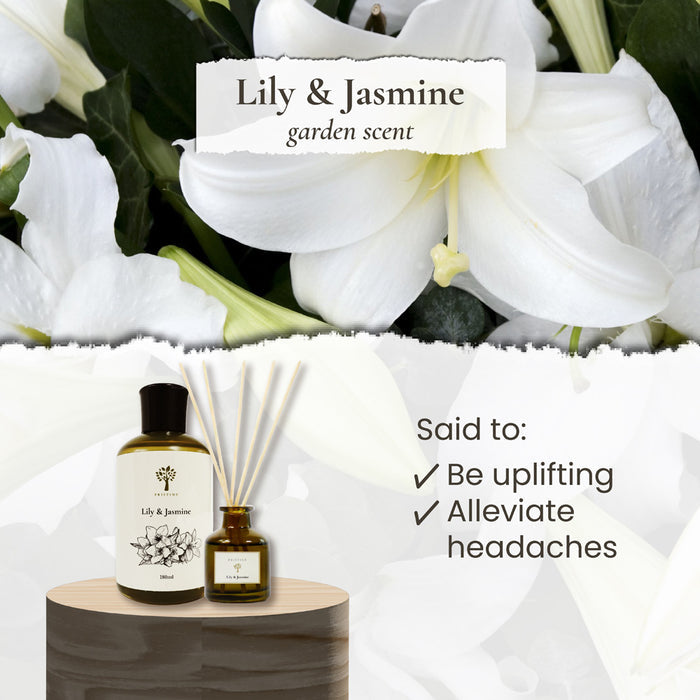 PRISTINE AROMA Garden Scents Reed Diffuser - Lily & Jasmine 50ml | Isetan KL Online Store