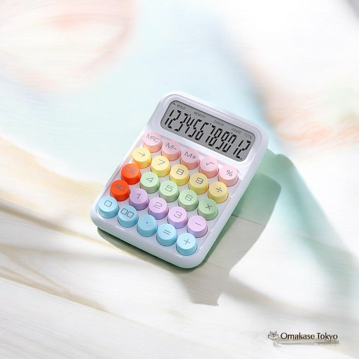 Garqitwan Cute Colorful Calculator – 12-Digit
