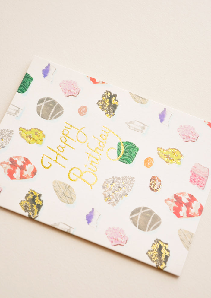 Close up of notecard.