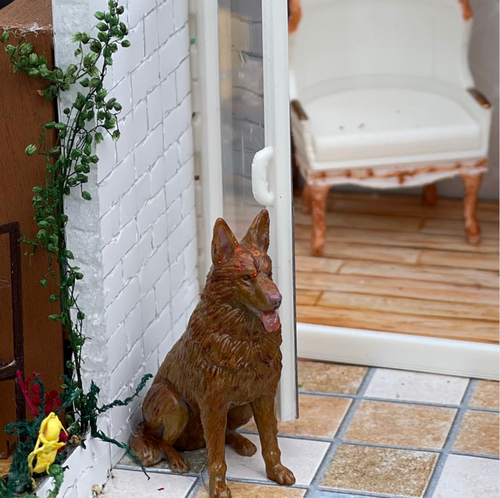German Shepherd Dog Statue Miniature Dog Custom Made Pet Statue
