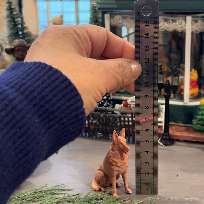 German Shepherd Dog Statue Miniature Dog Custom Made Pet Statue