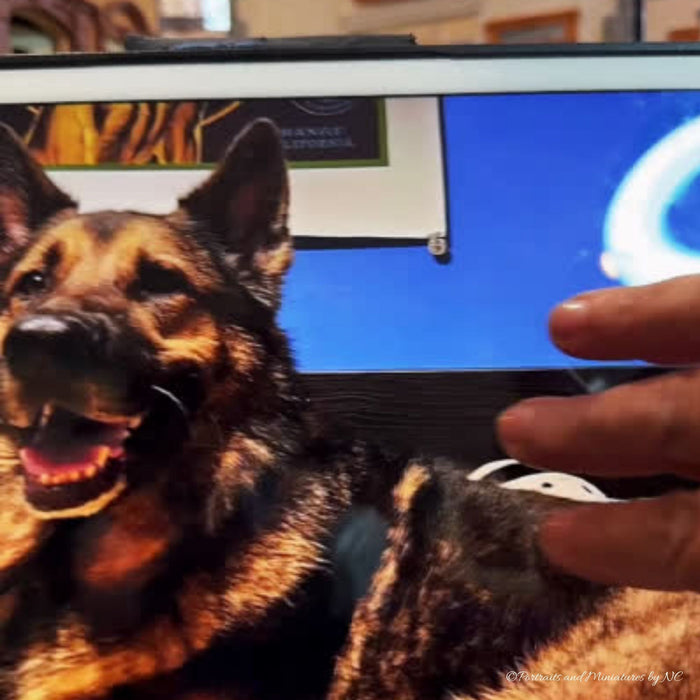 German Shepherd Dog Statue Miniature Dog Custom Made Pet Statue
