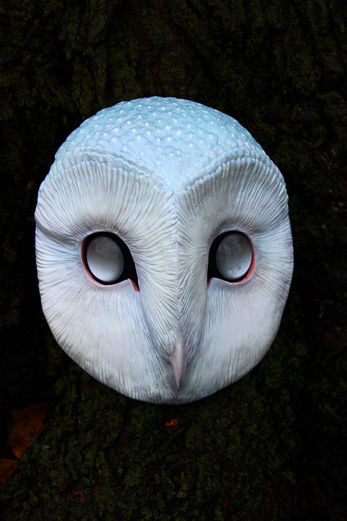 GHOST OWL - PAINTED AND FINISHED MASK