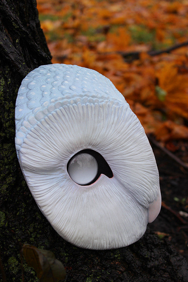 GHOST OWL - PAINTED AND FINISHED MASK