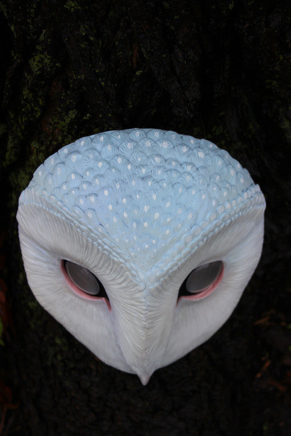 GHOST OWL - PAINTED AND FINISHED MASK