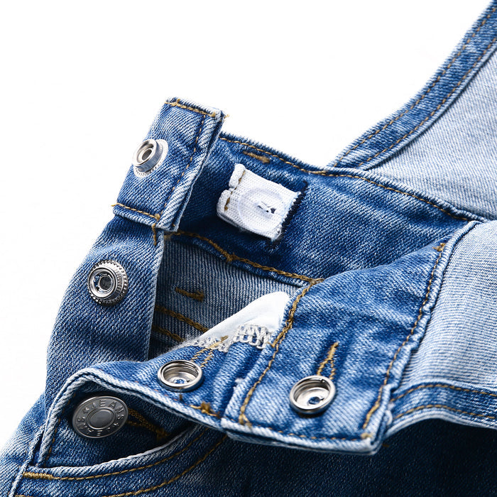 Girls Denim Overall Shorts,4-15 Little Big Boys Jean Overalls