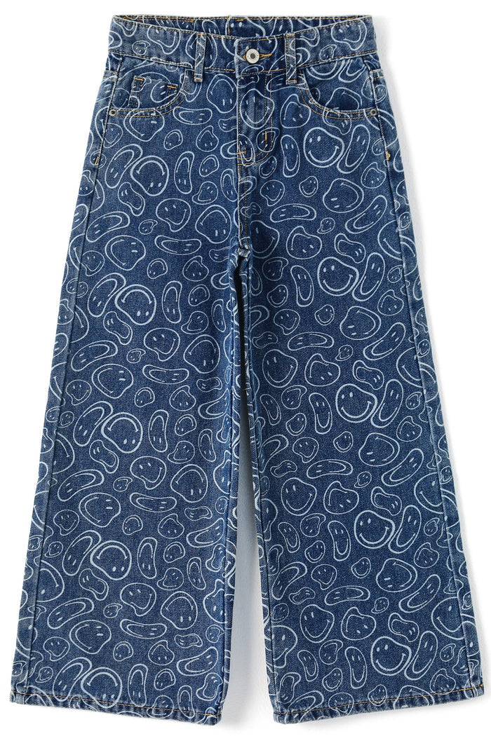 Girls Flare Jeans, 5-14T Little Big Girl Bell Bottom Summer Denim Pants