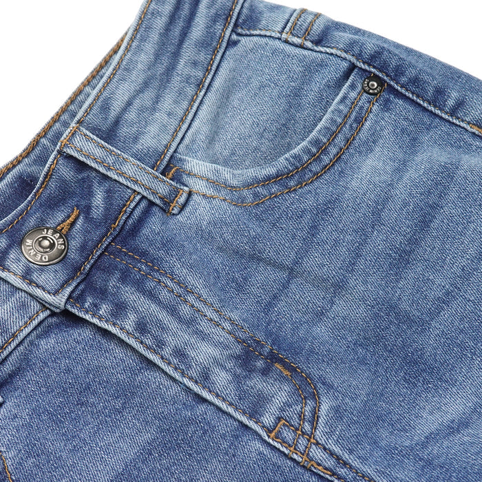 Girls Flared Denim Pants, 18M-14T Wide Age Ranges Elastic Waistband Inside Stretchy Slim Jeans