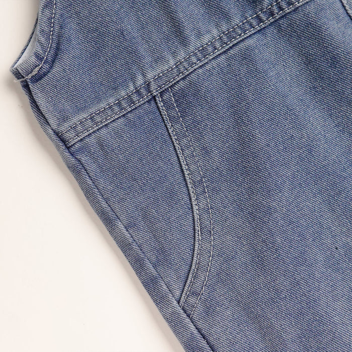 Girls Overalls, Little Big Girls Casual Soft Denim Pants Jumpsuit
