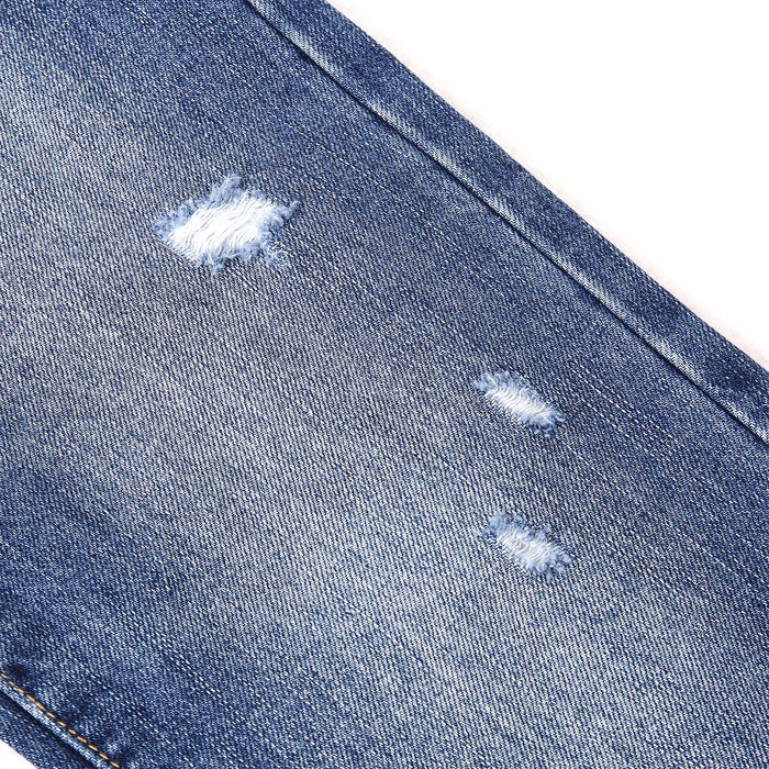 Girls Straight Jeans,Elastic Band Inside Ripped Denim Pants
