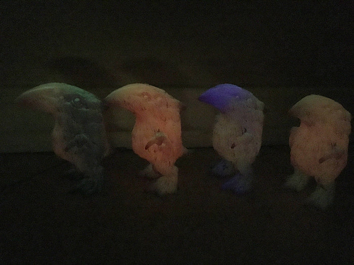 GLOW IN THE DARK, TRANSLUCENT CRAW ART TOY