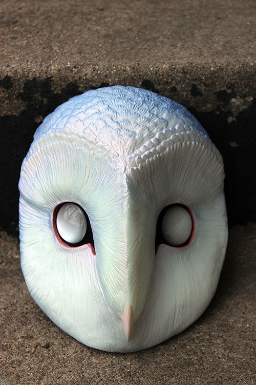 GLOW OWL MASK - BLUE