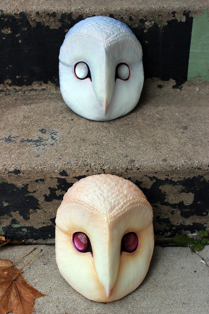 GLOW OWL MASK - BLUE
