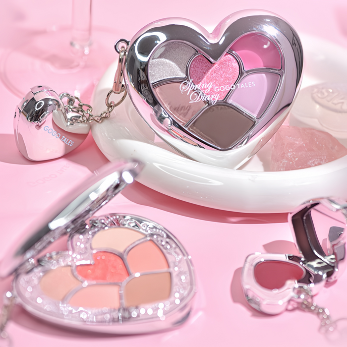 GOGO TALES Hearts 2 Hearts 6-color Eyeshadow & Lip Gloss Set T5236