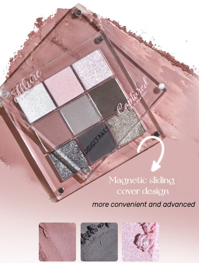 GOGO TALES Magnetic Sliding Cover Smoky Eyeshadow Palette T5234