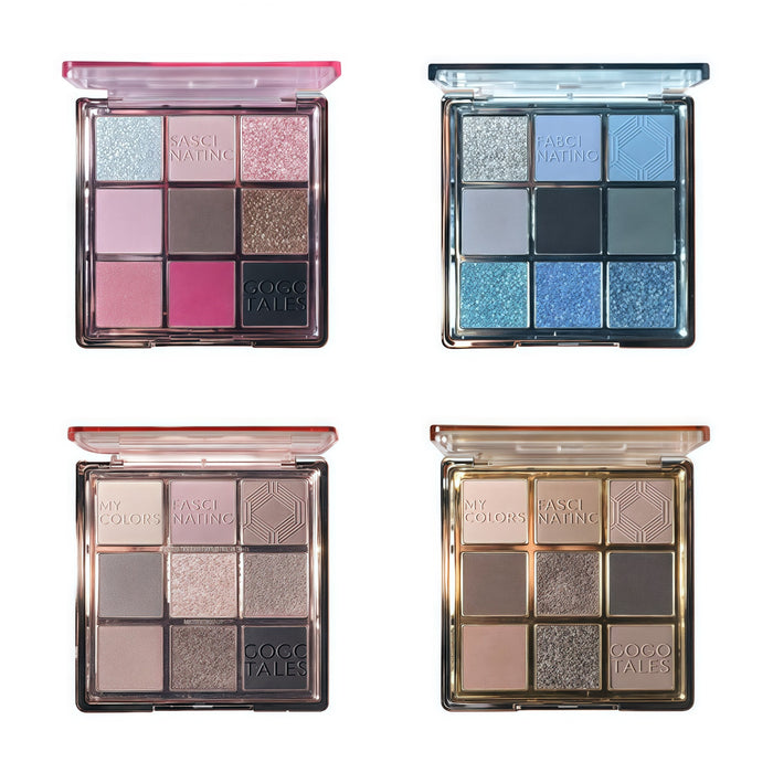 GOGO TALES Romantic Retro 9-color Smokey Eyeshadow Palette T4847