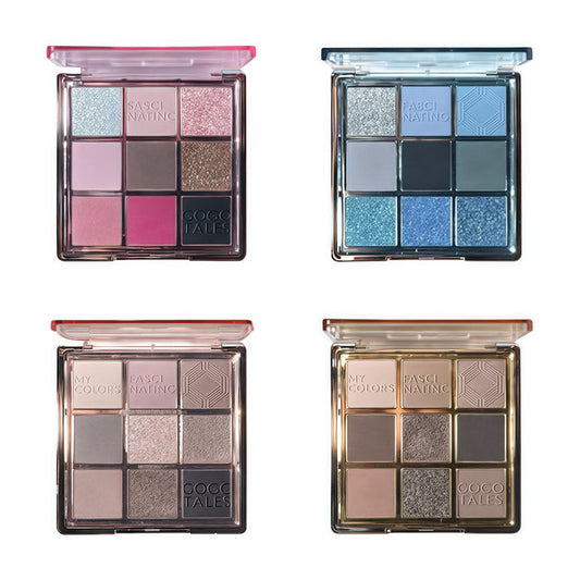 GOGO TALES Romantic Retro 9-color Smokey Eyeshadow Palette T4847