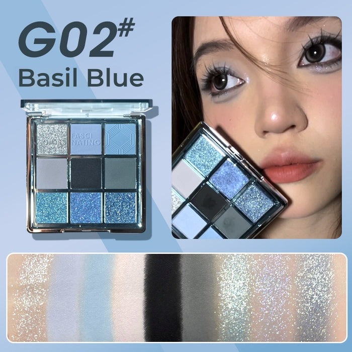 GOGO TALES Romantic Retro 9-color Smokey Eyeshadow Palette T4847
