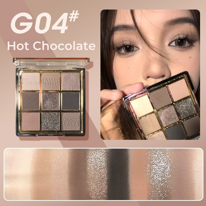 GOGO TALES Romantic Retro 9-color Smokey Eyeshadow Palette T4847