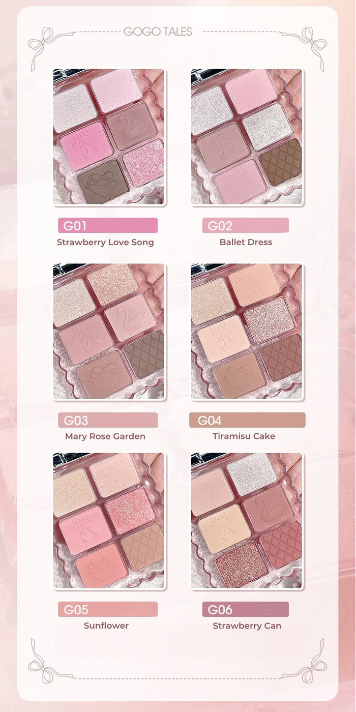 GOGO TALES Sweet Pink Ballet Collection Eyeshadow Palette T4845