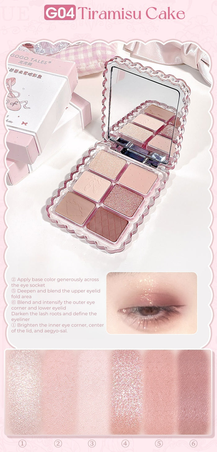 GOGO TALES Sweet Pink Ballet Collection Eyeshadow Palette T4845