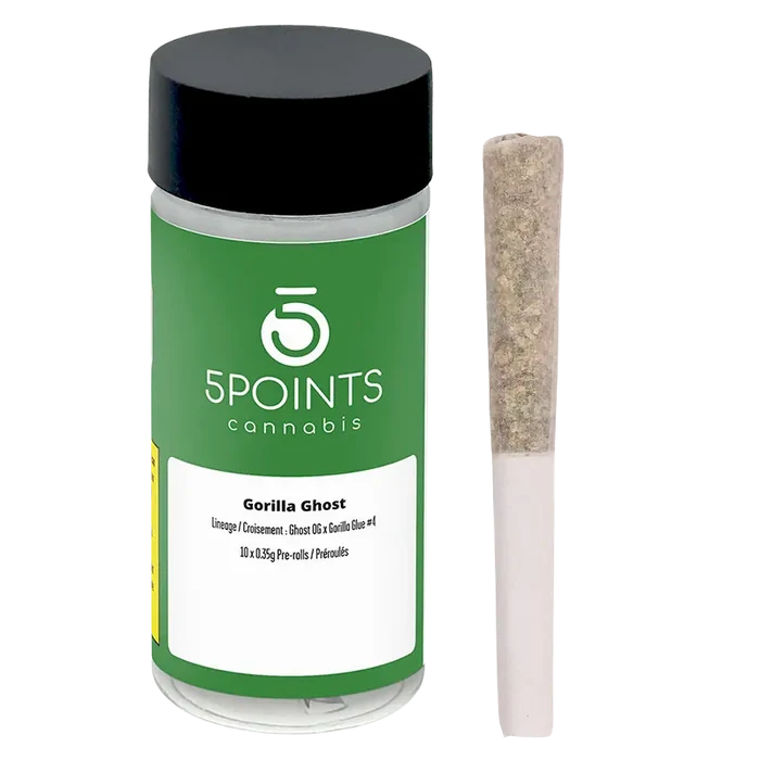 5 Points Cannabis 3.5 g Gorilla Ghost PR 10 x 0.35 g Pre-Rolls