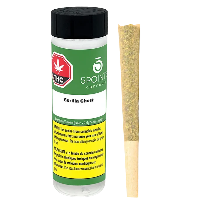 5 Points Cannabis 2 g Gorilla Ghost PR 2 x 1 g Pre-Rolls