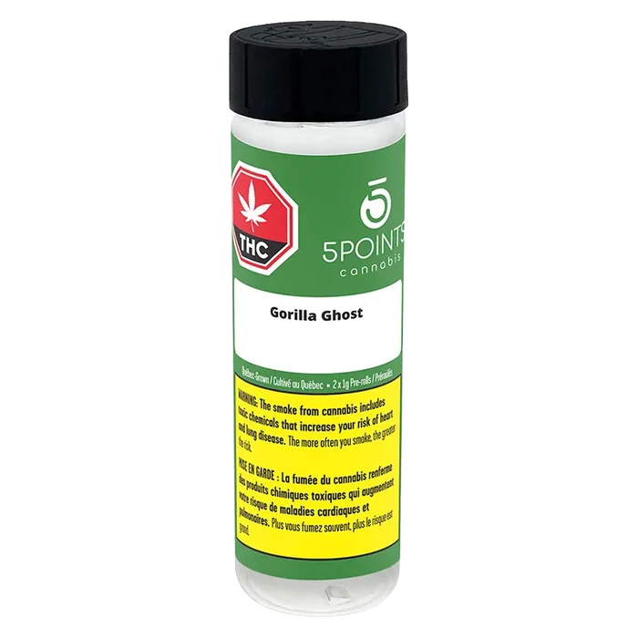 5 Points Cannabis 2 g Gorilla Ghost PR 2 x 1 g Pre-Rolls