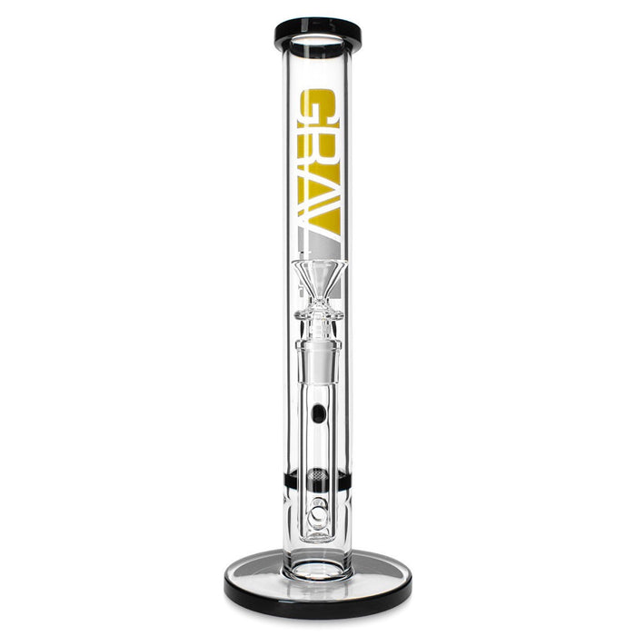 Grav® 12” Straight Tube Honeycomb Perc Water Pipe