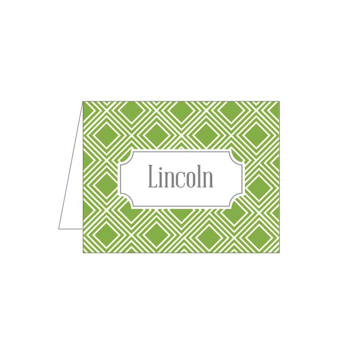 Green Diamond Folded Note - Barque Gifts