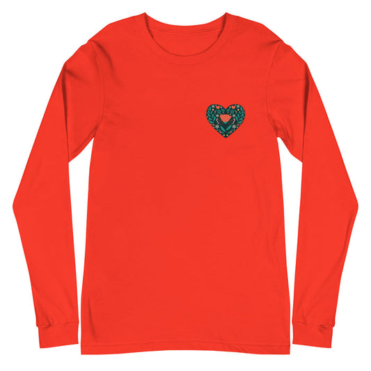 Happy Holidays Heart Unisex Premium Long Sleeve