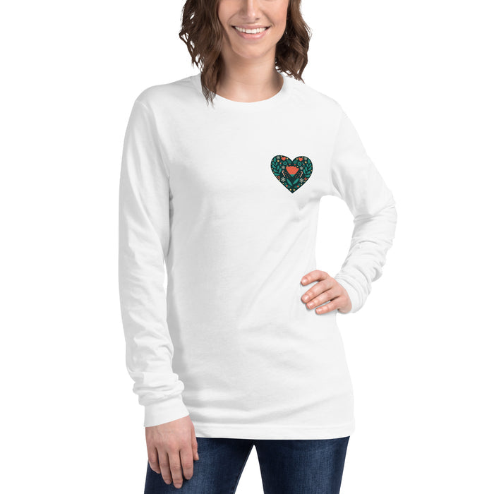 Happy Holidays Heart Unisex Premium Long Sleeve