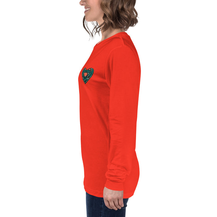 Happy Holidays Heart Unisex Premium Long Sleeve