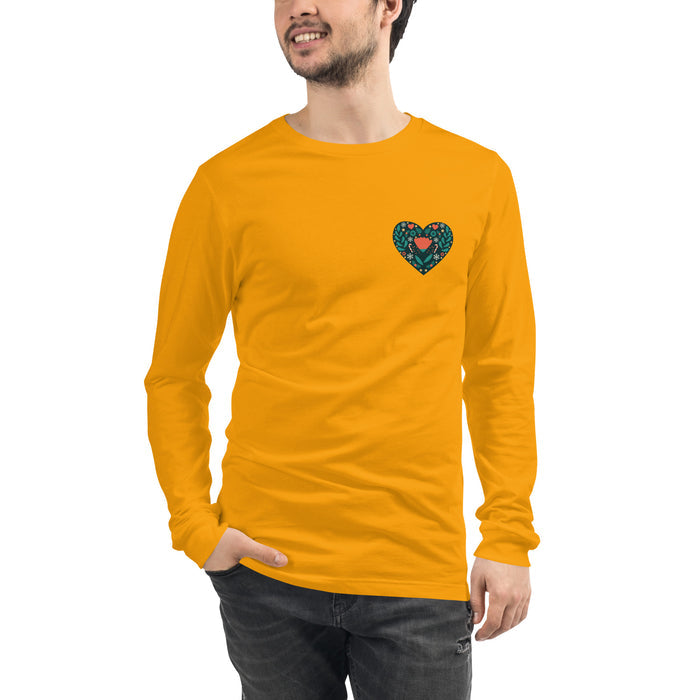 Happy Holidays Heart Unisex Premium Long Sleeve