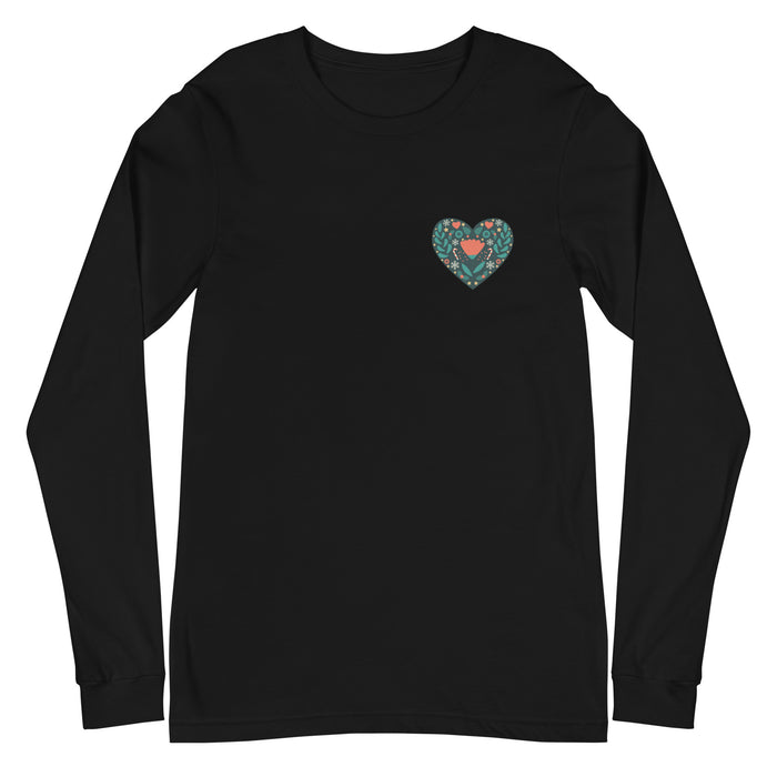 Happy Holidays Heart Unisex Premium Long Sleeve