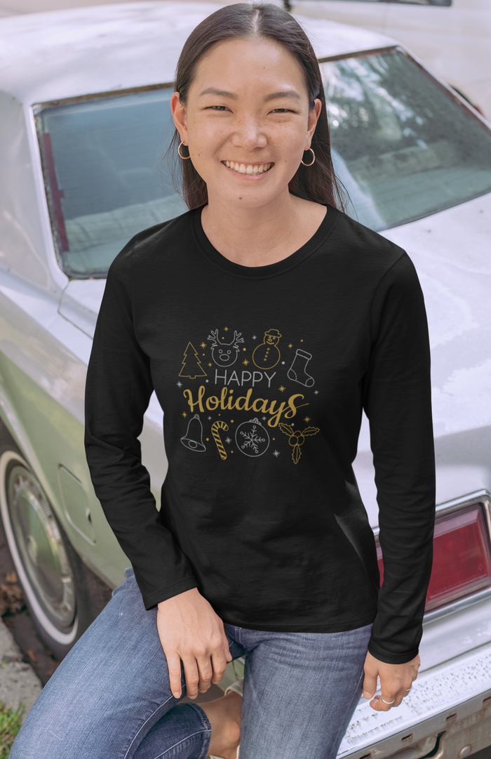 Happy Holidays Premium Unisex Longsleeve T-shirt