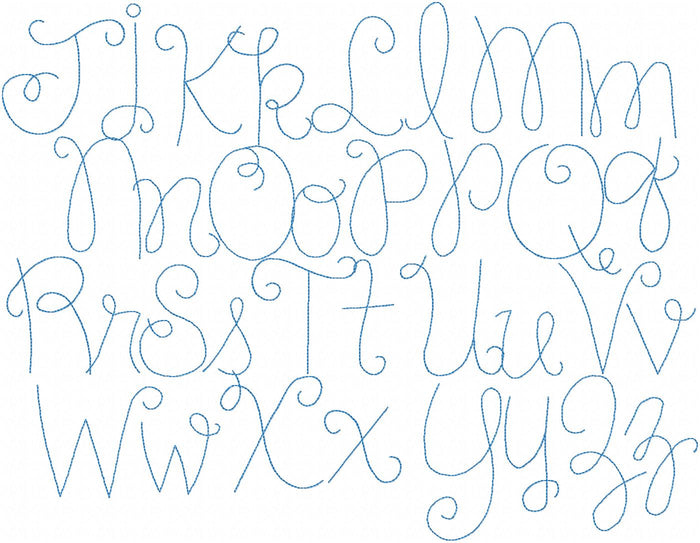 Happy Running Stitch Font