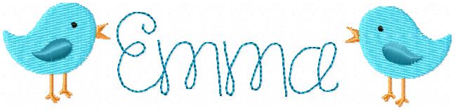 Happy Running Stitch Font