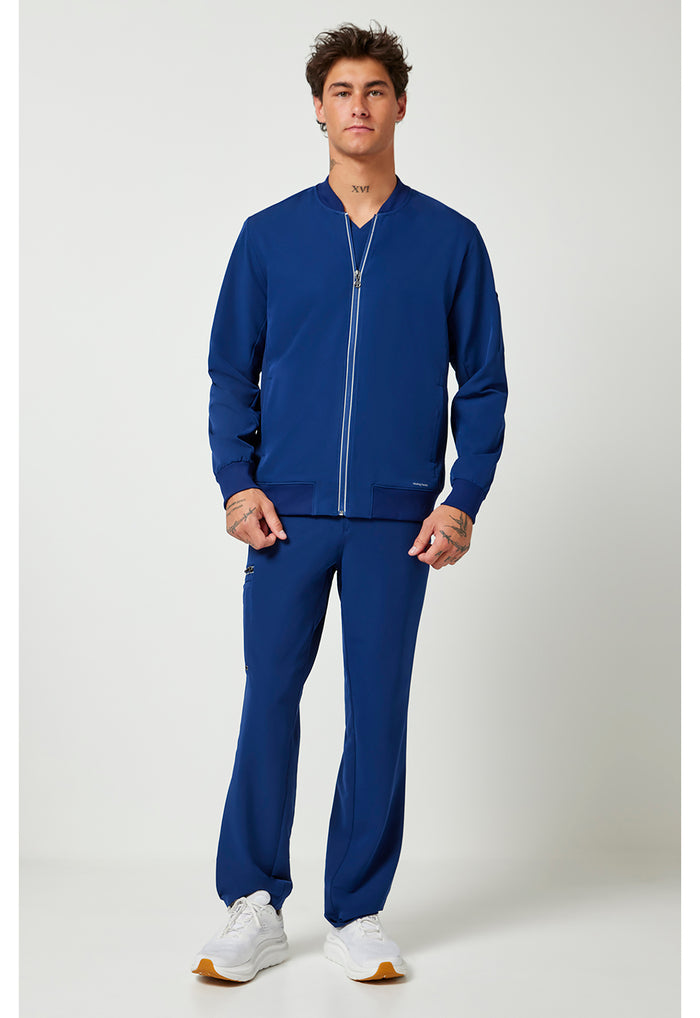 Healing Hands 360 Mens Samuel Bomber Scrub Jacket