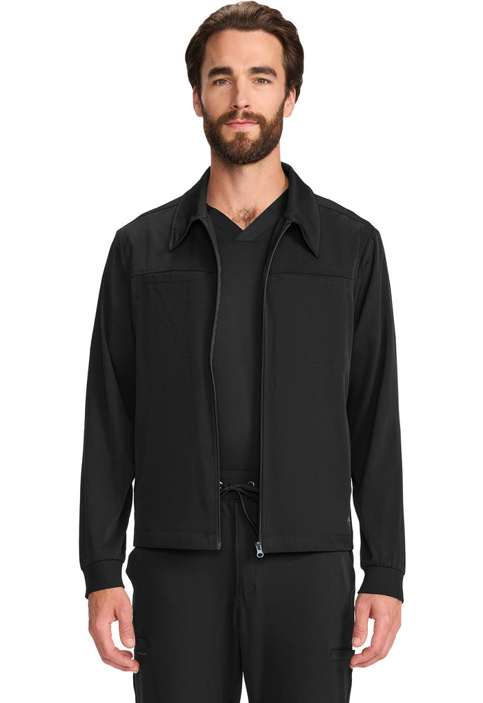 Healing Hands HH Works Mens Zip Front Scrub Jacket