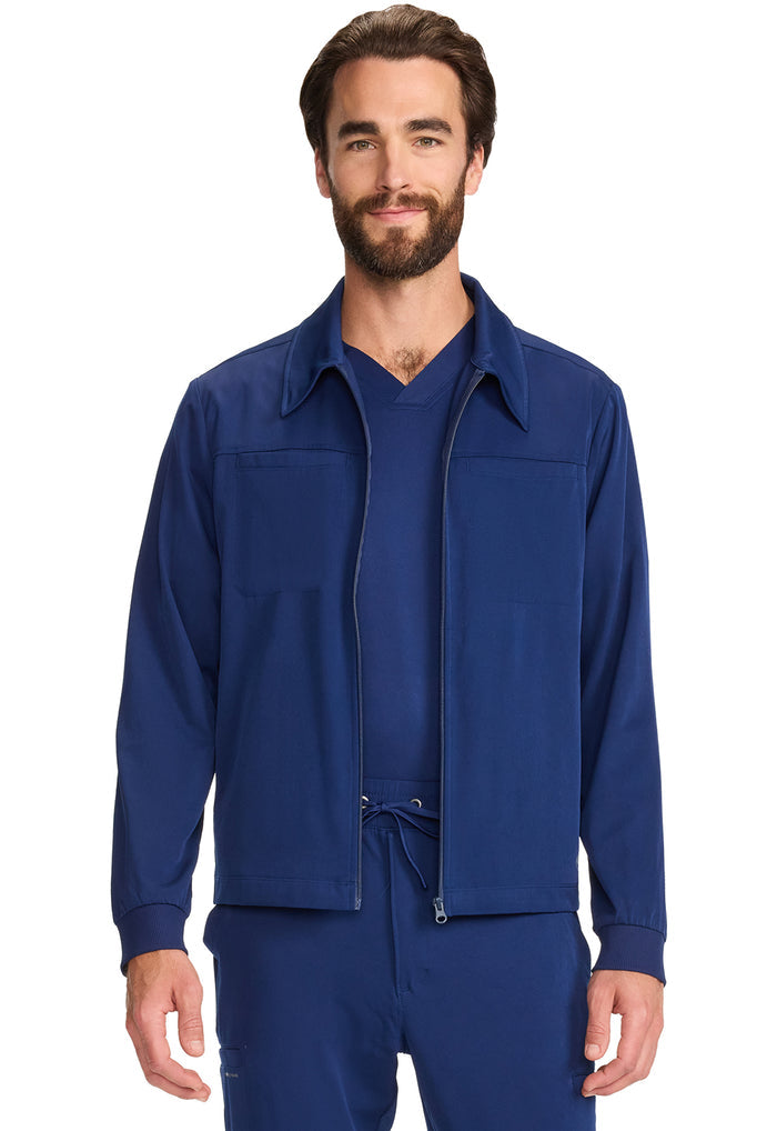 Healing Hands HH Works Mens Zip Front Scrub Jacket