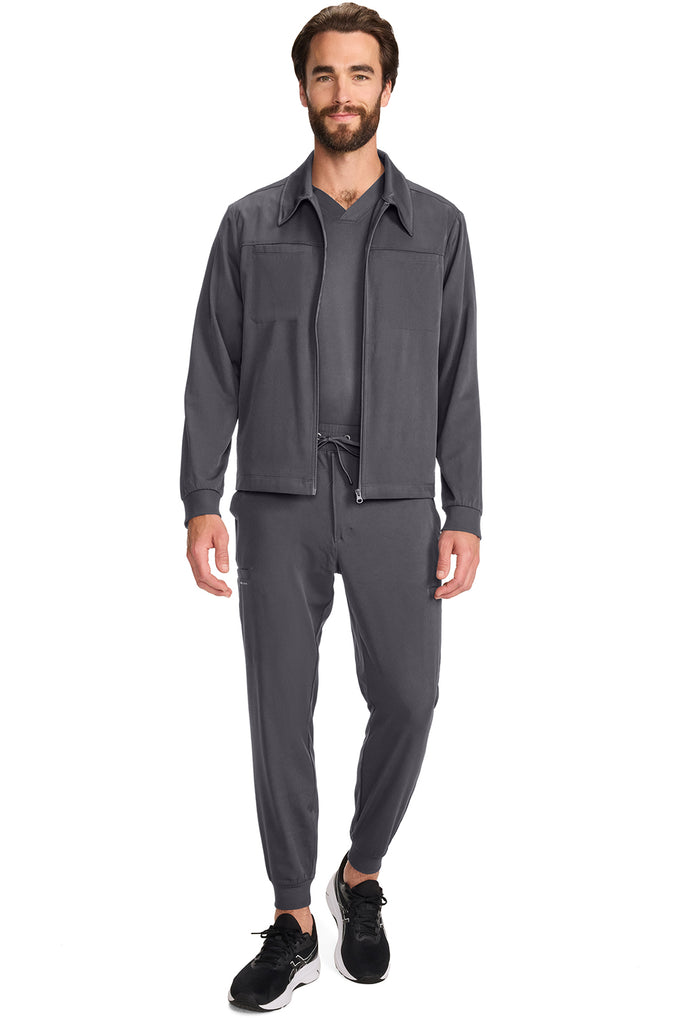 Healing Hands HH Works Mens Zip Front Scrub Jacket