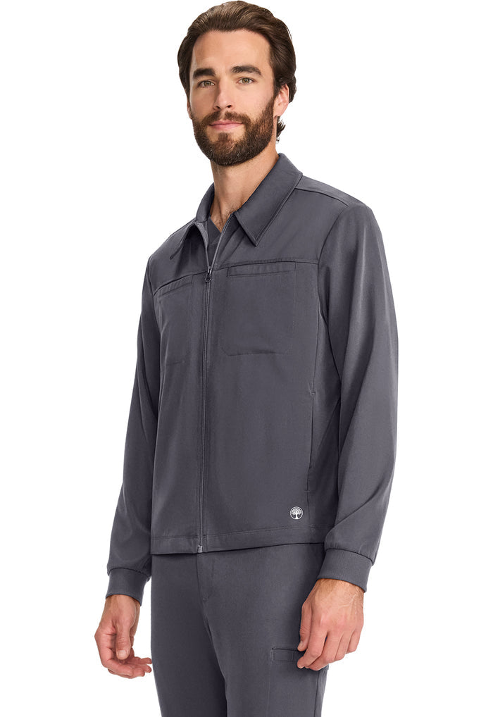 Healing Hands HH Works Mens Zip Front Scrub Jacket