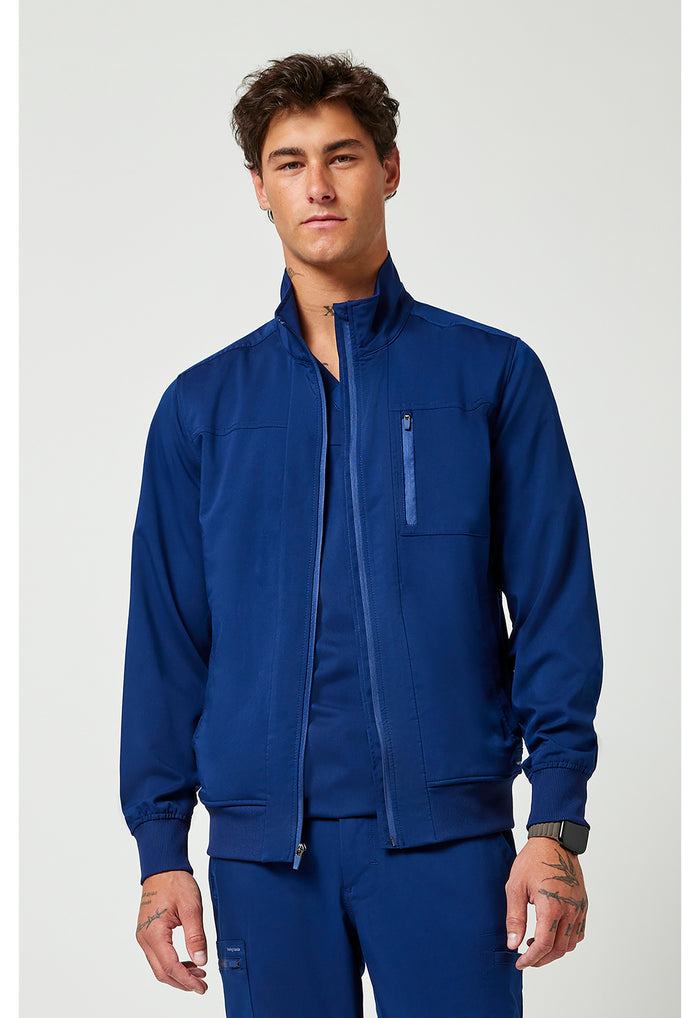 Healing Hands Purple Label Mens Jonathan Bomber Scrub Jacket